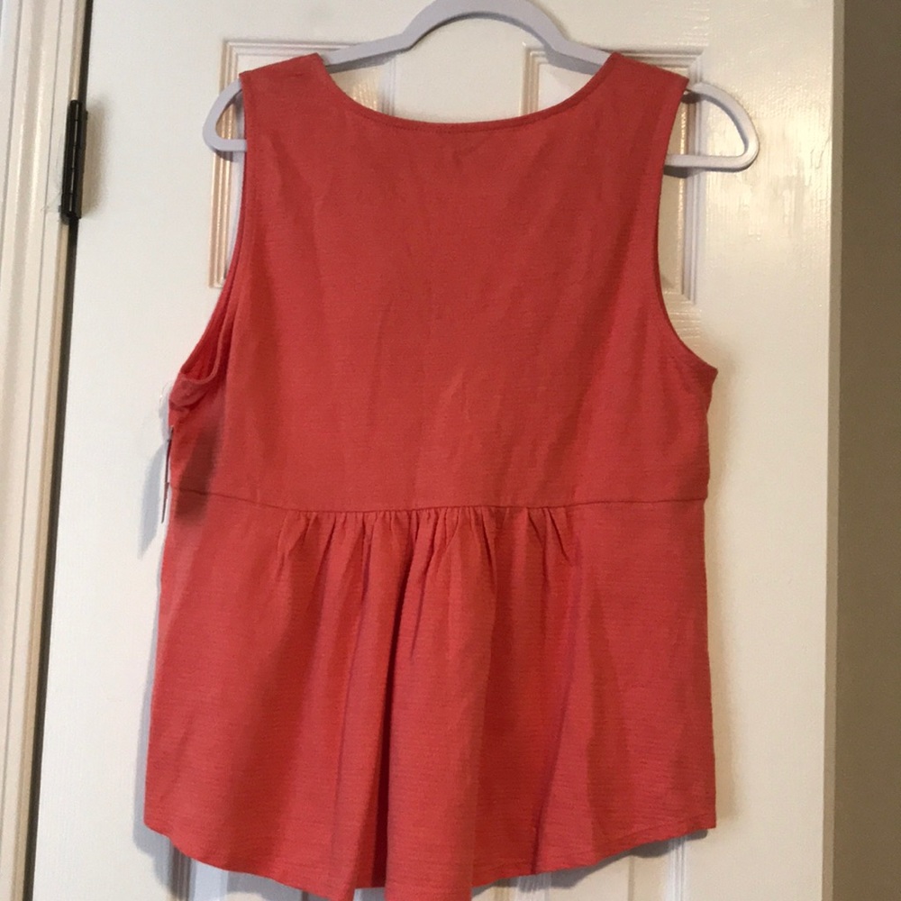 Lucky Brand Peplum/Babydoll Top - Picture 2 of 5